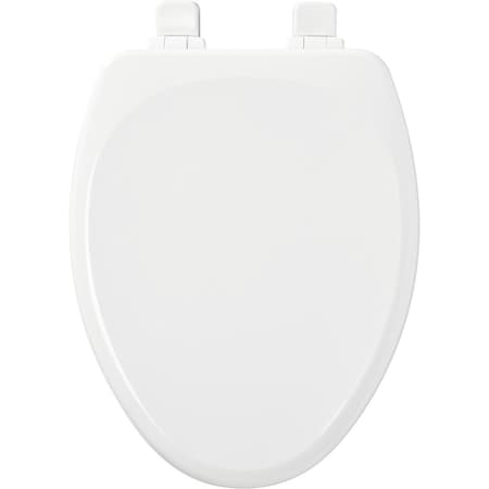 Mayfair Mayfair by Bemis Lannon Slow Close Elongated White Enameled Wood Toilet Seat 143SLOW-000
